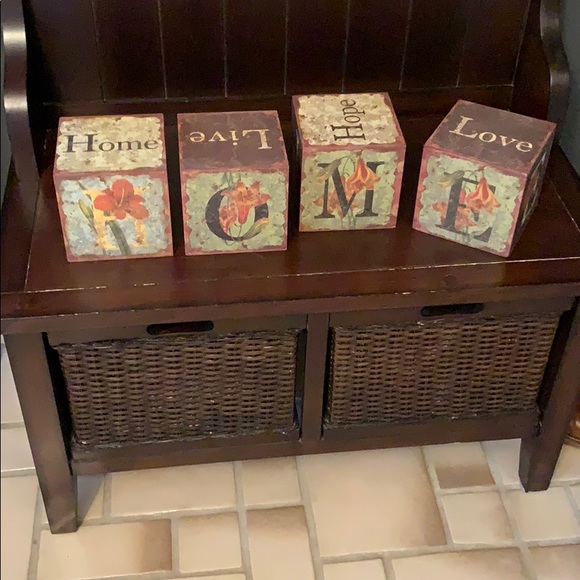 HOME Blocks . Adorable decor. Excellent condition - Picture 3 of 4